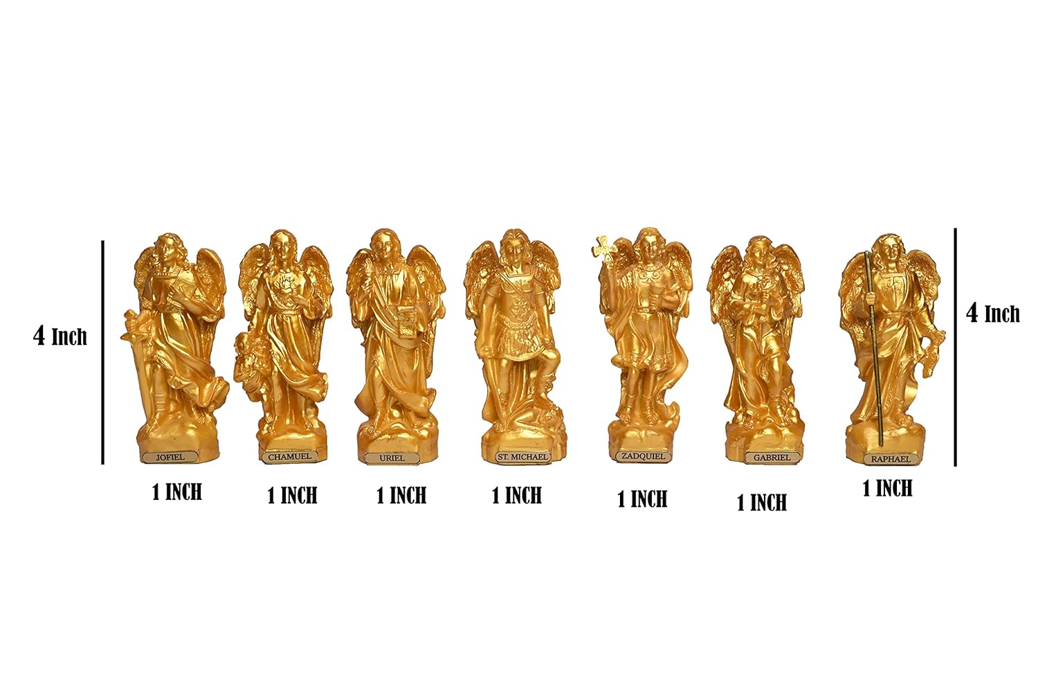 Gold Polyresin Seven Archangels Idols-ArtyCraftz