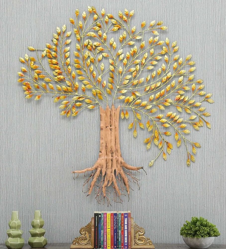 Gold leaf tree wall decoration for home ArtyCraftz.com