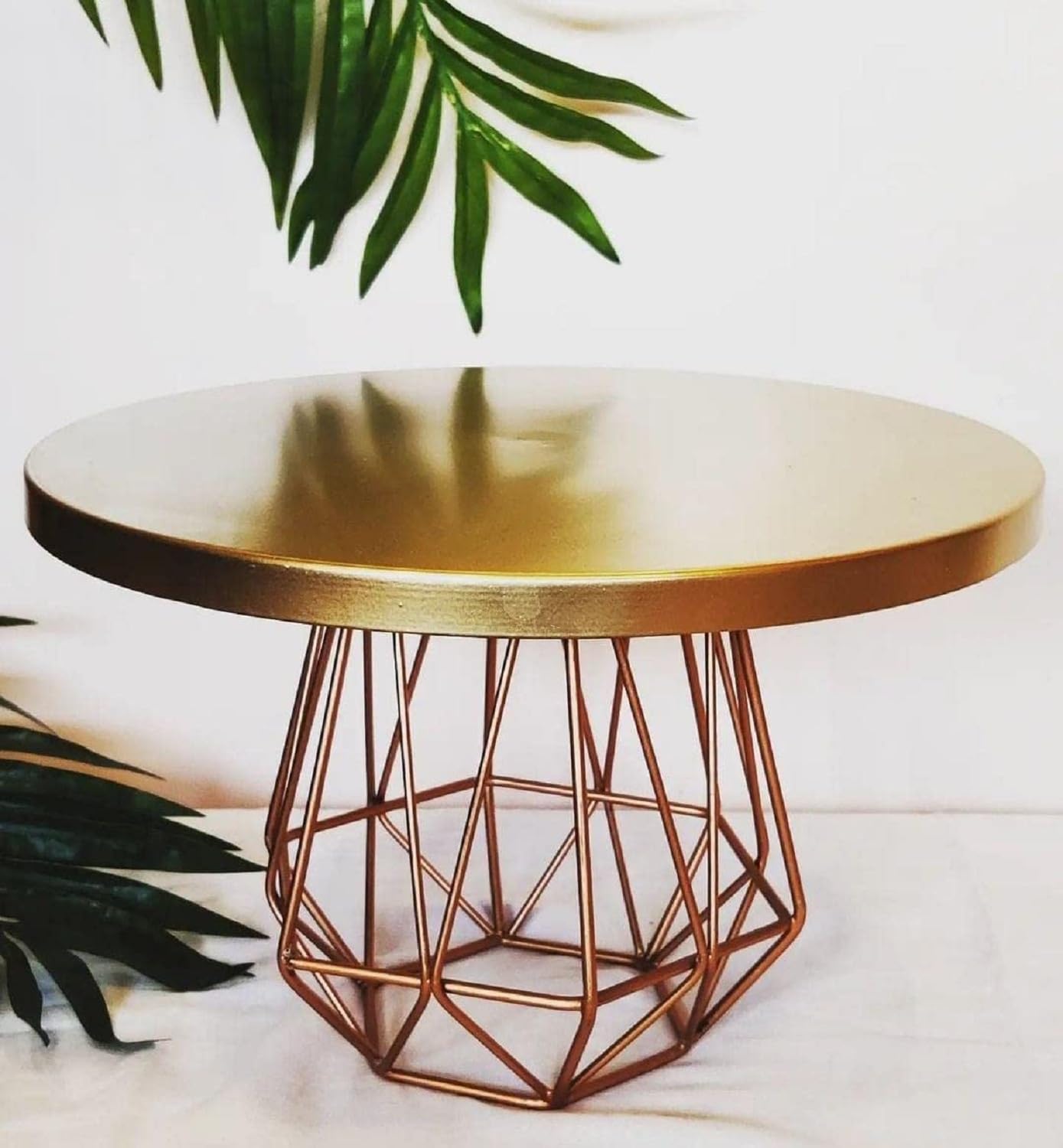 Golden Copper Cake Stand