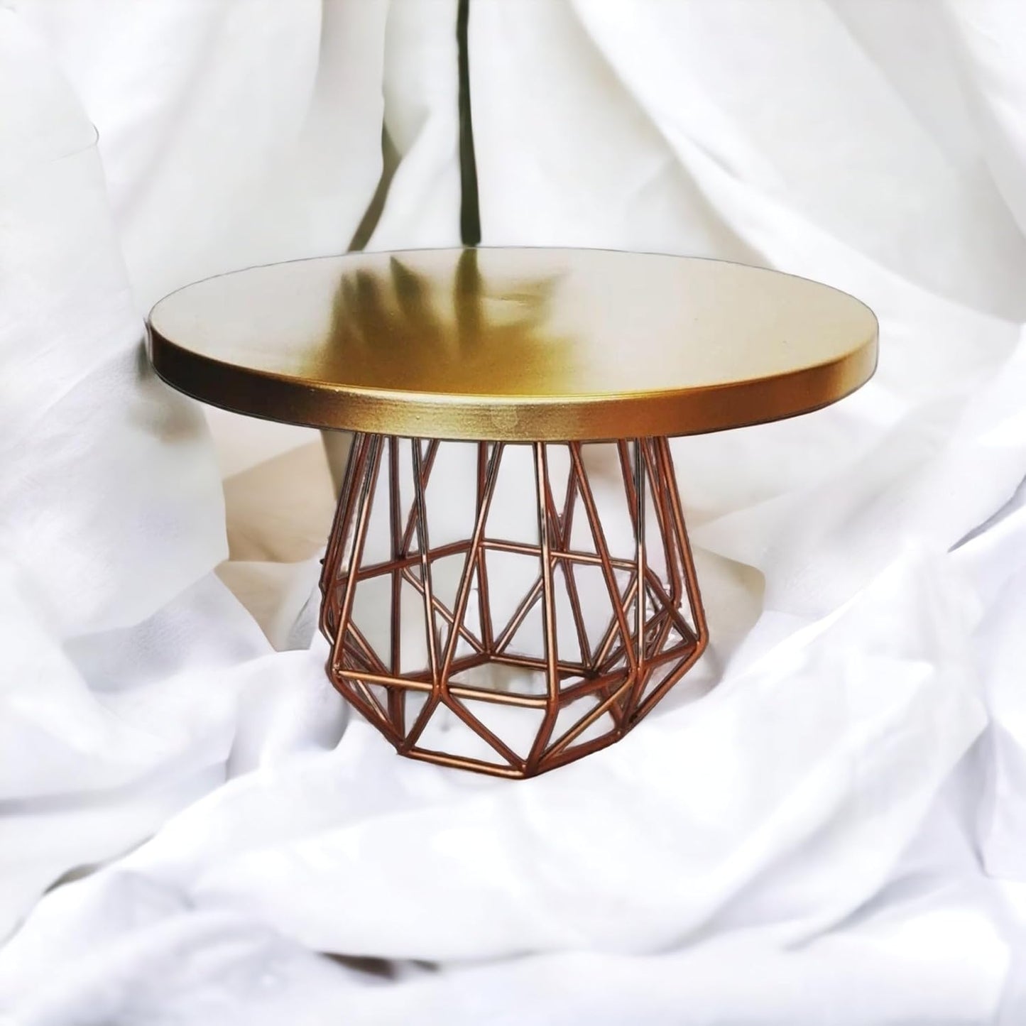 Golden Copper Cake Stand