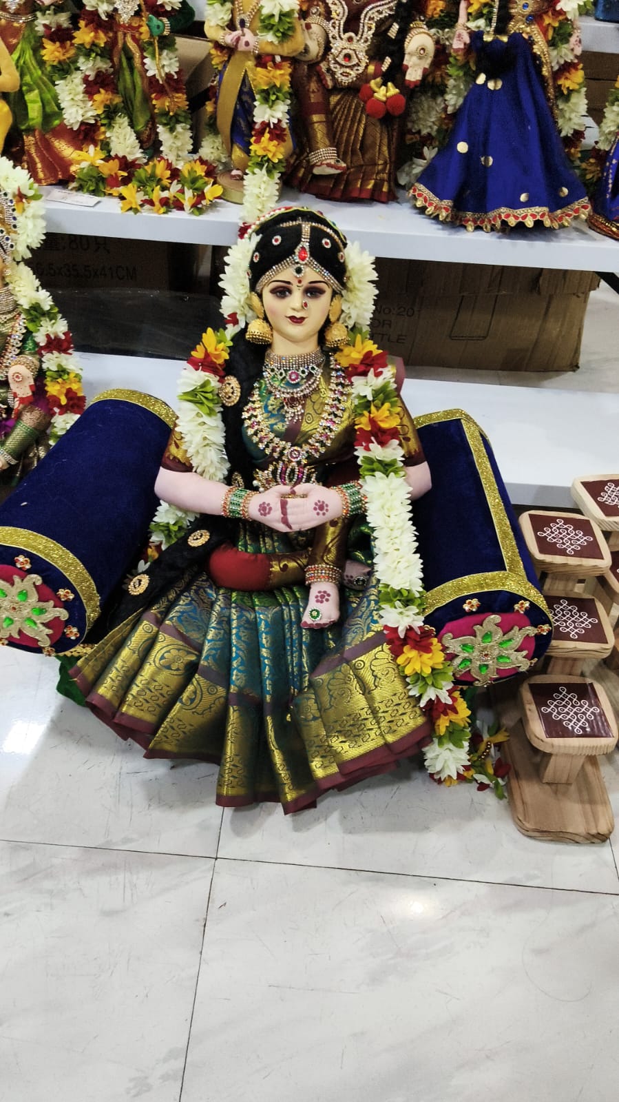 Graceful Lakshmi Lakshmi 2 feet Statue-ArtyCraftz.com