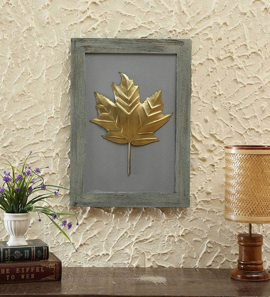 Grey & Gold Ellora Metal Wall Art