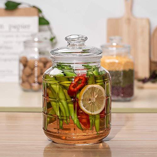 Grid checkmate pattern Glass Preserve Mason Jar