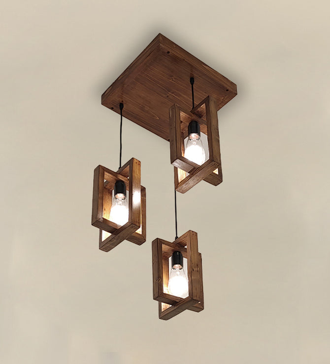 Gyro Brown Cluster Hanging Lamp for Home Decor-ArtyCraftz.com