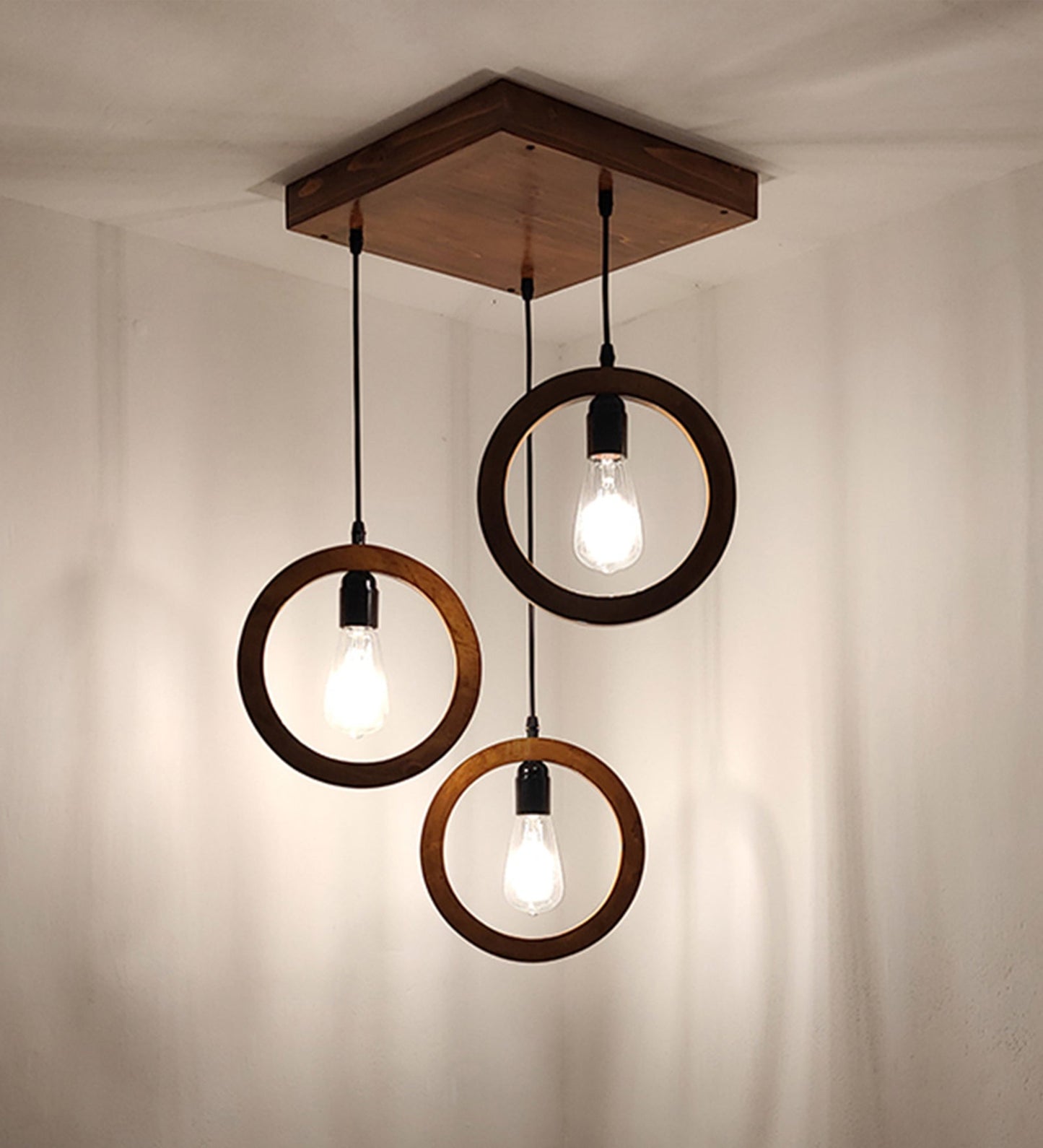 Halo Brown Cluster Hanging Lamp-ArtyCraftz.com