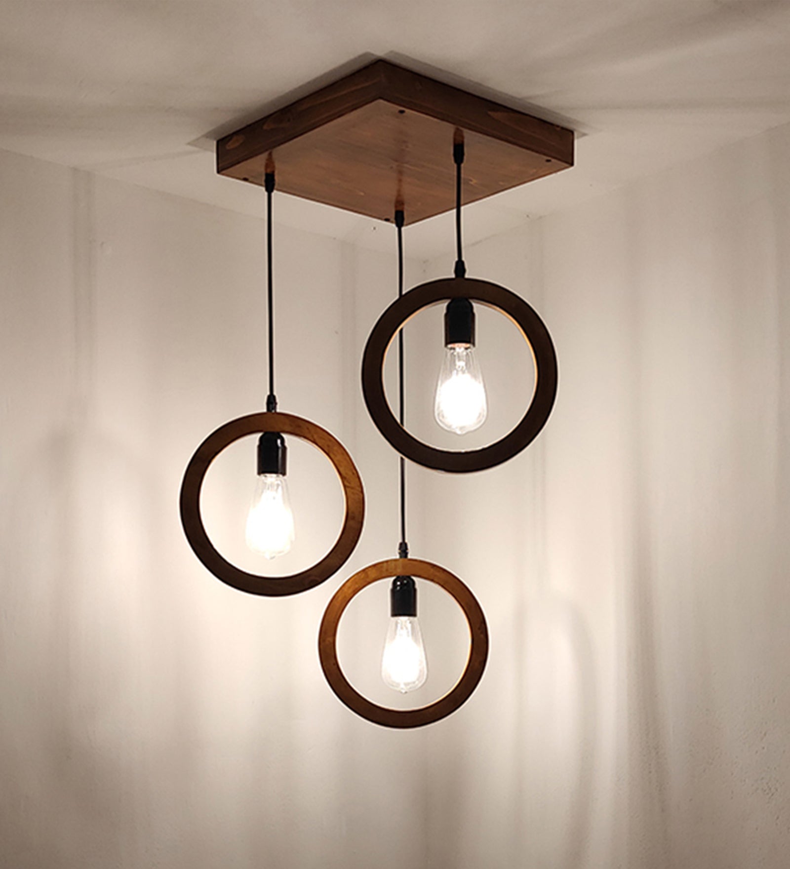 Halo Brown Cluster Hanging Lamp-ArtyCraftz.com