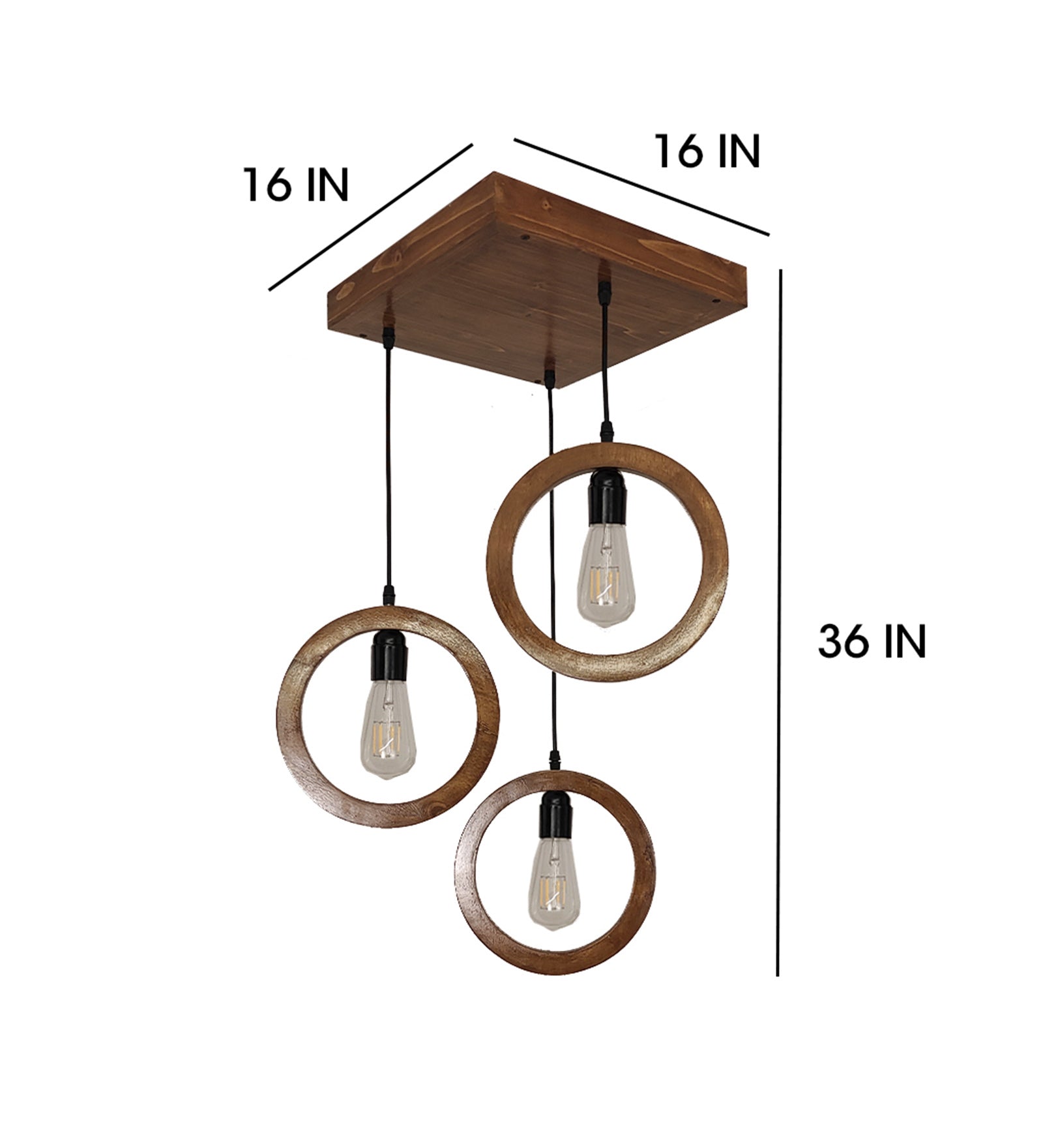 Halo Brown Cluster Hanging Lamp-ArtyCraftz.com