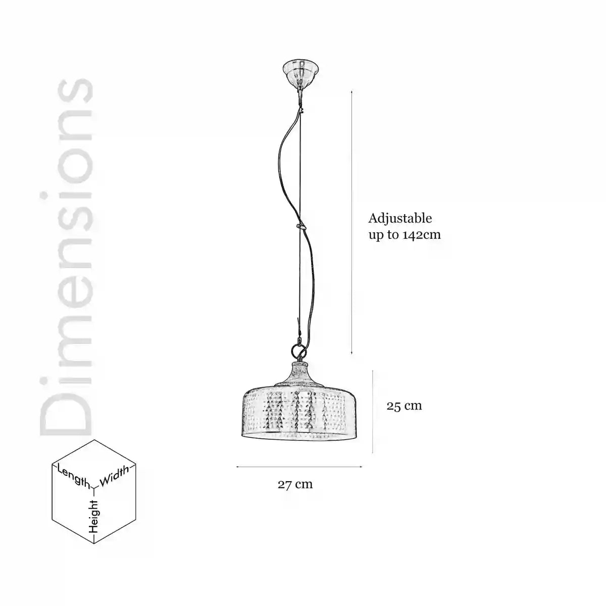 Hammered Effect Metal and Wood Pendant Light-ArtyCraftz.com