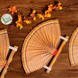 Handcrafted Bamboo Folding Hand Fan - ArtyCraftz.com