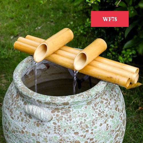 Handcrafted Bamboo Lucky Flowing Water fountain - ArtyCraftz.com