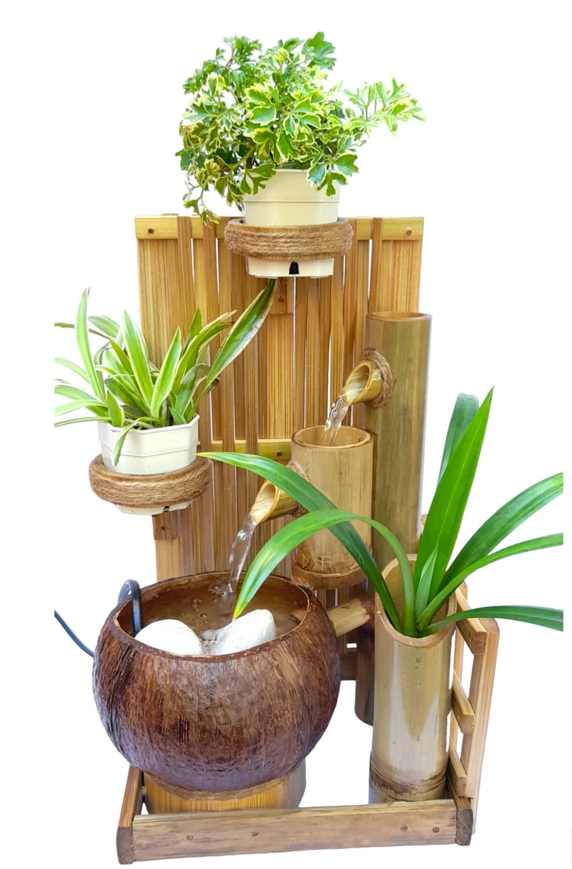 Bamboo and Coconut shell Fountain-ArtyCraftz