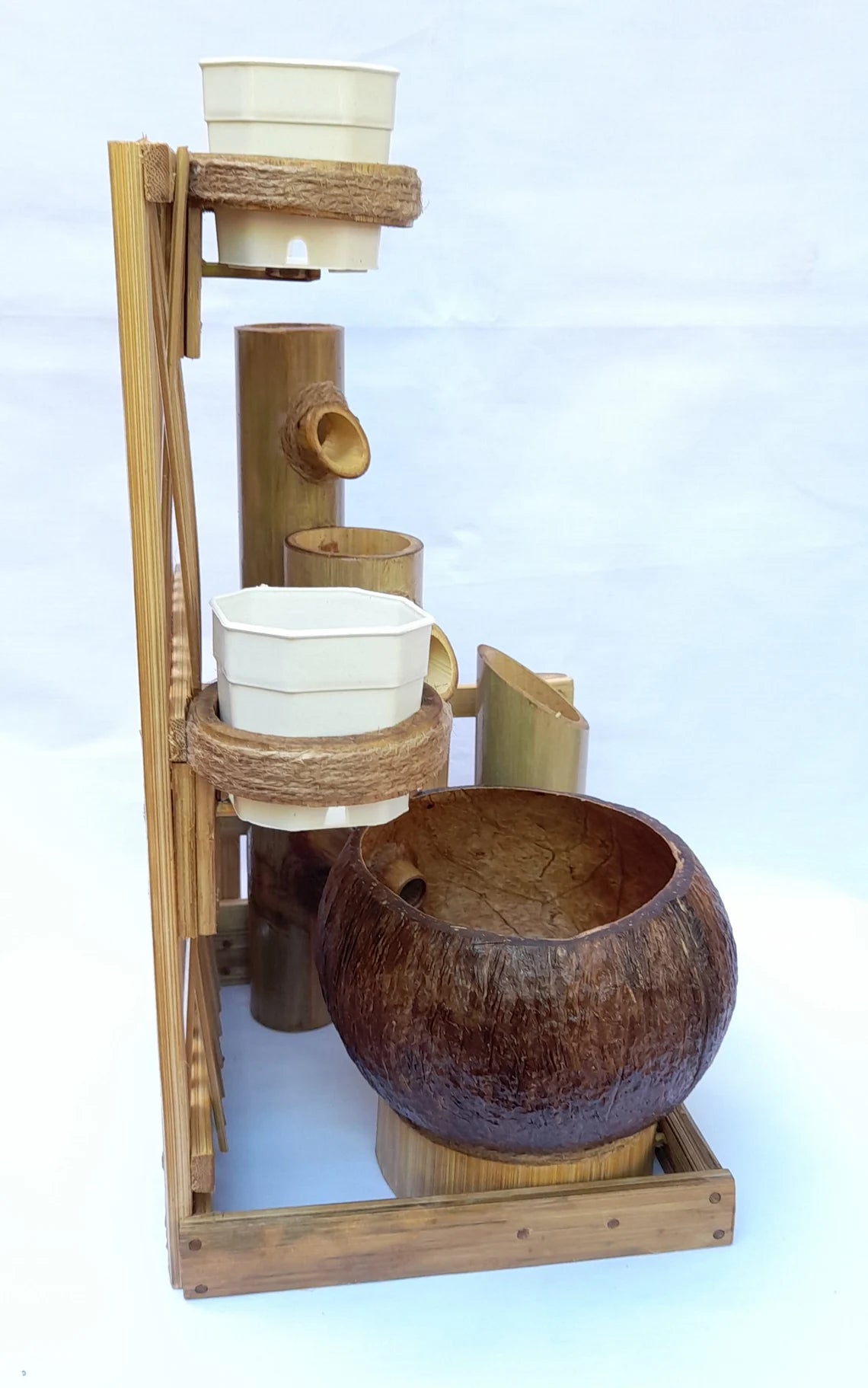 Bamboo and Coconut shell Fountain-ArtyCraftz