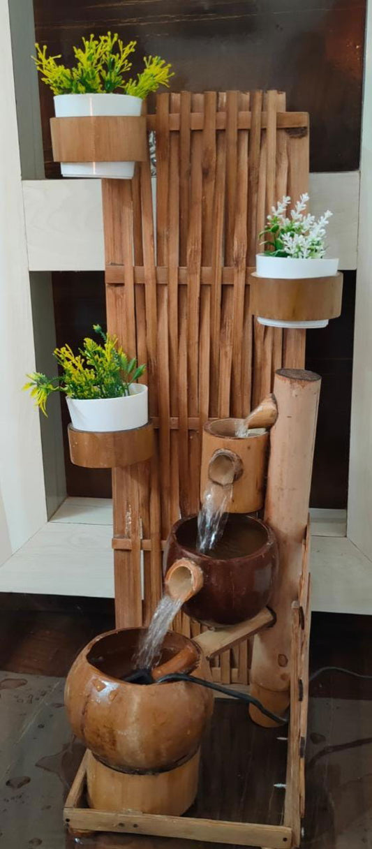 Handcrafted Bamboo & coconut water fountain - ArtyCraftz.com