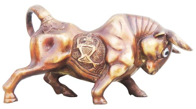 Handcrafted Brass Bull for Gifting and Showpiece - ArtyCraftz.com