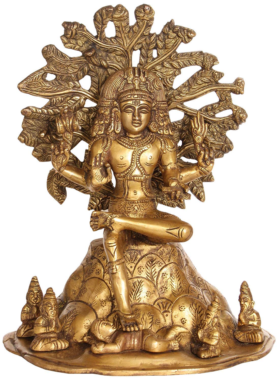 Handcrafted Brass Dakshinamurti Statue for Home Temple Decor-ArtyCraftz.com