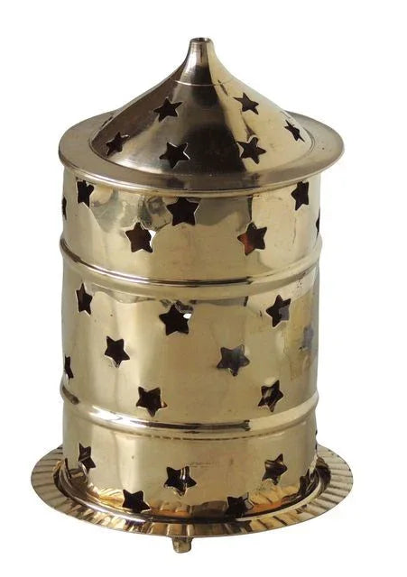Handcrafted Brass Diya – Antique Deepak for Pooja 3.6*3.6*6.5 Inches - ArtyCraftz.com