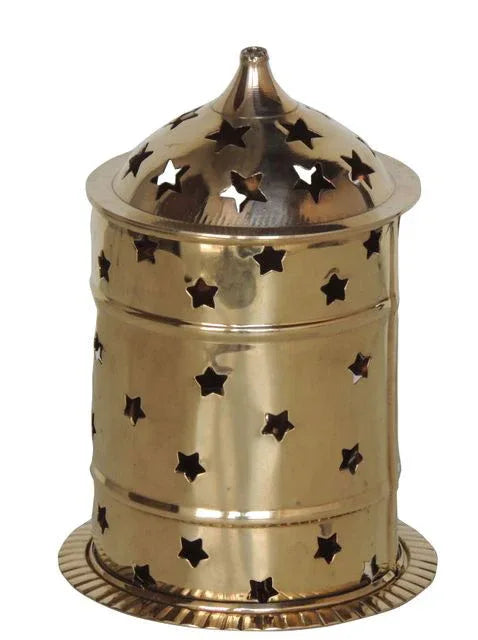 Handcrafted Brass Diya – Antique Deepak for Pooja 4.5x4.5x7.2 inches - ArtyCraftz.com