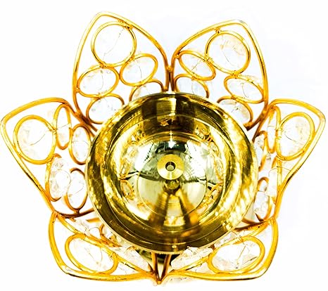 Handcrafted Brass Diya Pooja Gifting 3.8*3.8*3.2 Inches