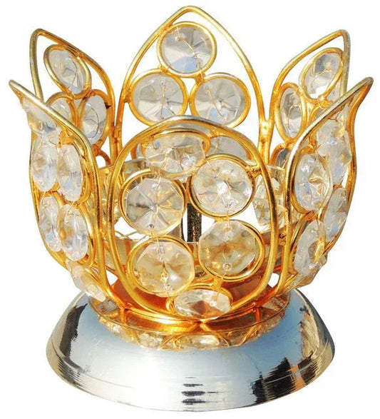 Handcrafted Brass Diya Pooja Gifting 3.8*3.8*3.2 Inches - ArtyCraftz.com