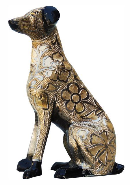 Handcrafted Brass Dog for Gifting and Showpiece - ArtyCraftz.com