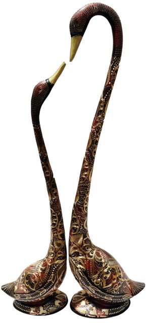 Handcrafted Brass Duck Pair for Gifting and Showpiece - ArtyCraftz.com