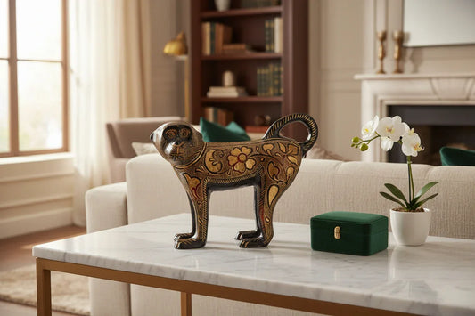 Handcrafted Brass Monkey for Gifting and Showpiece - ArtyCraftz.com