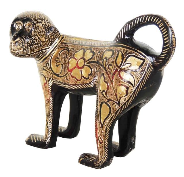 Handcrafted Brass Monkey for Gifting and Showpiece - ArtyCraftz.com