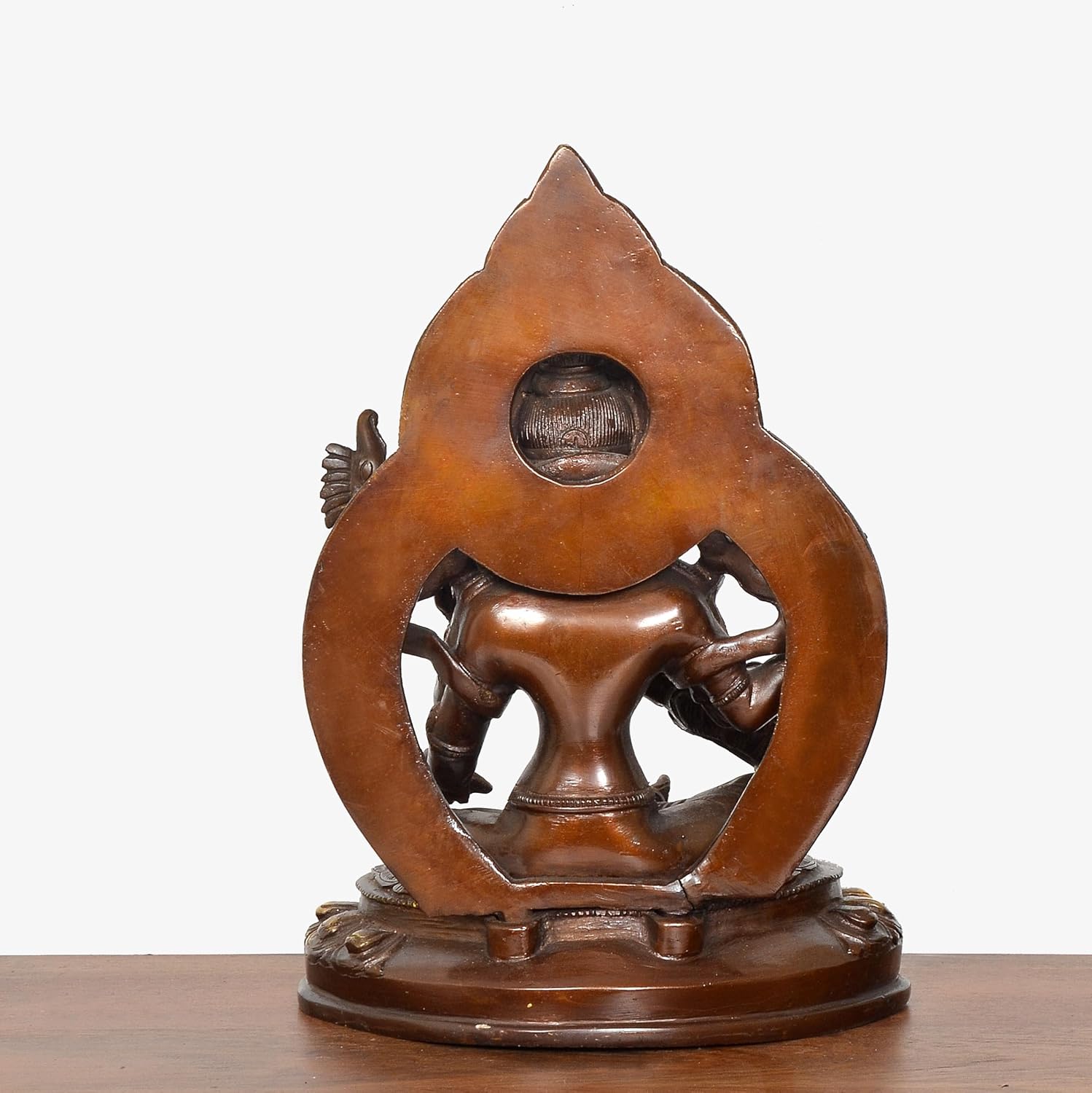 Handcrafted Brass Saraswati Statue with Veena for Home Temple-ArtyCraftz.com