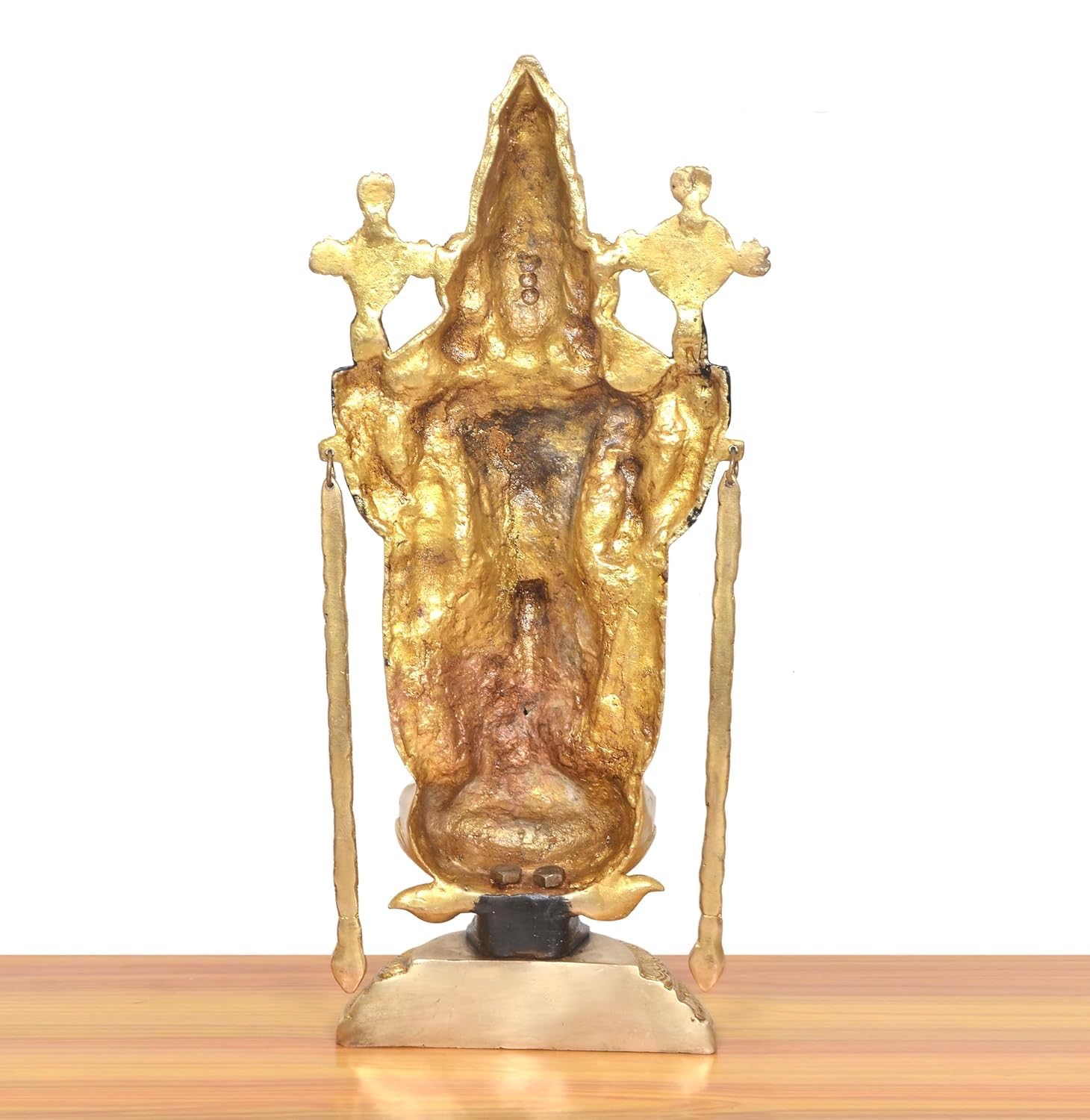 Handcrafted Brass Tirupati Balaji Venkateswara Swamy Statue Back View-ArtyCraftz.com