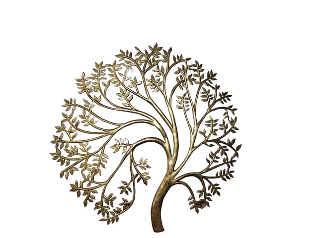 Handcrafted Brass Tree of Life Wall Art-ArtyCraftz.com