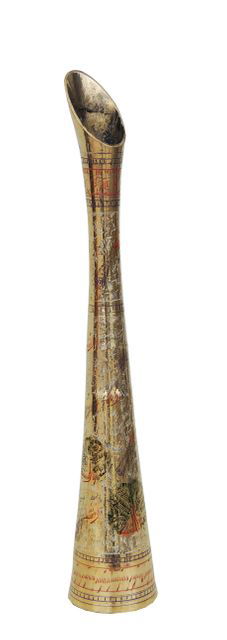 Handcrafted Brass Vase for Home Decor and Gifting 2.5 *13.5*14.2 Inches - ArtyCraftz.com