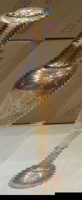 Handcrafted Brass Vase for Home Decor and Gifting 8*8*30 Inches - ArtyCraftz.com