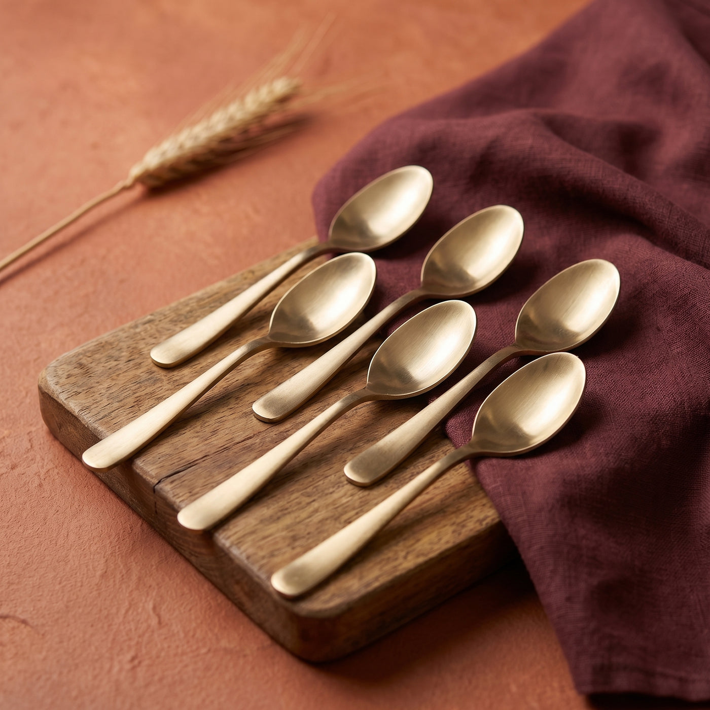 Handcrafted Bronze Kansa Spoon Set -ArtyCraftz.com