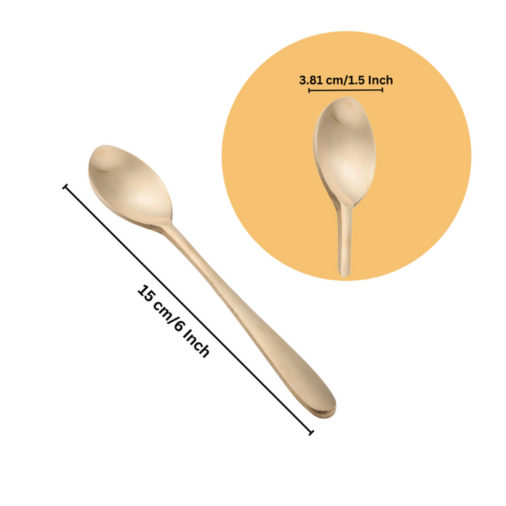 Handcrafted Bronze Kansa Spoon Set -ArtyCraftz.com