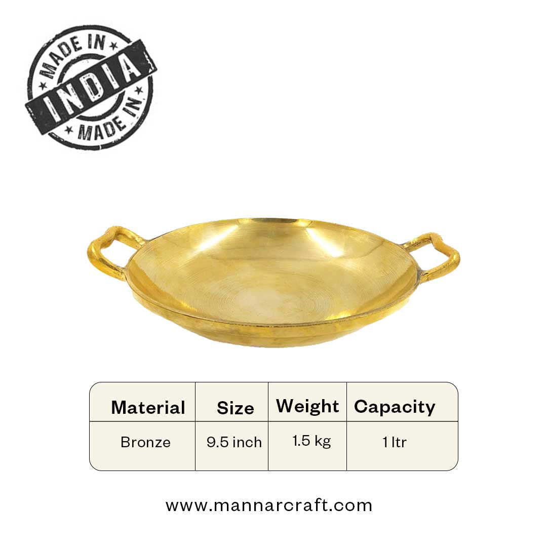 Handcrafted Bronze Pan - Appachatty - Fry Pan - ArtyCraftz.com