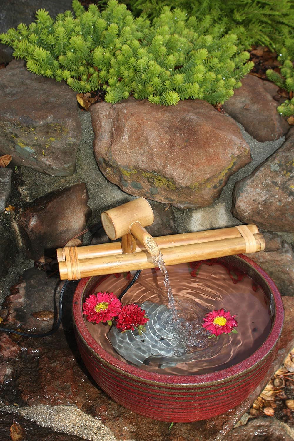 Handcrafted Classic Natural Bamboo Fountain - ArtyCraftz.com