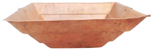 Handcrafted Copper Kund for Pooja 14*14*4.5 Inches - ArtyCraftz.com