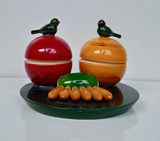 Handcrafted Etikoppaka Wooden Kumkum Set-artycraftz.com