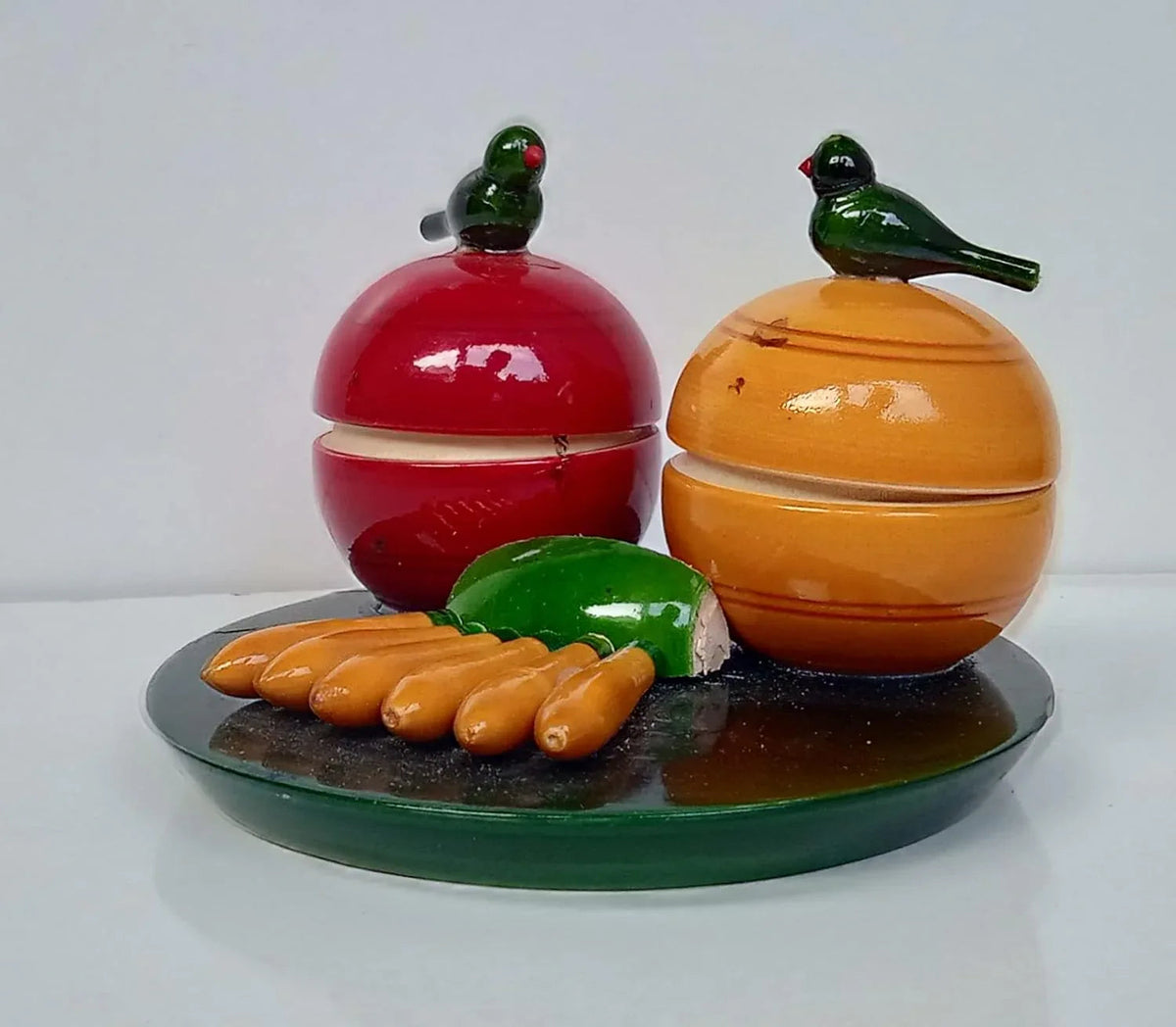 Handcrafted Etikoppaka Wooden Kumkum Set-artycraftz.com