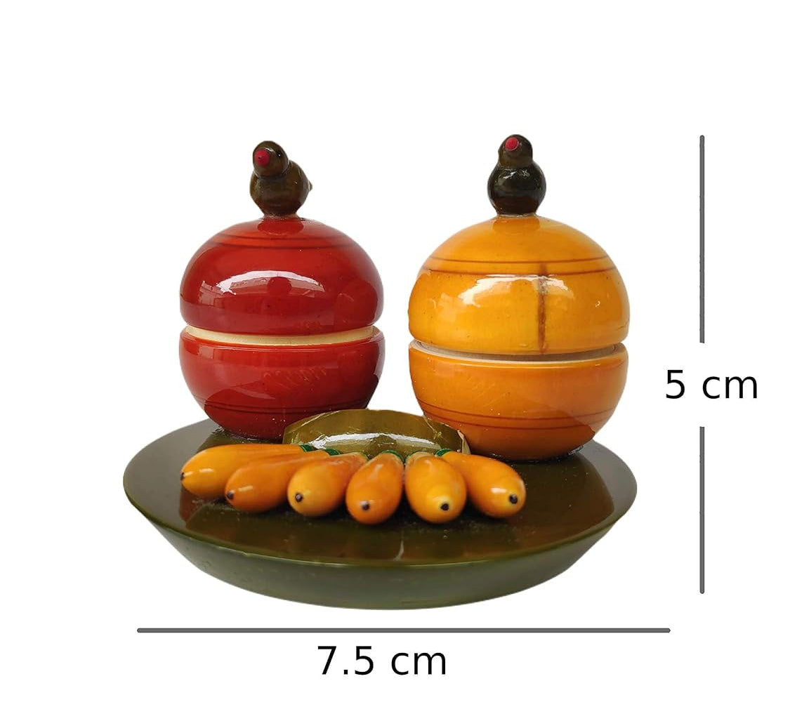 Handcrafted Etikoppaka Wooden Kumkum Set-artycraftz.com