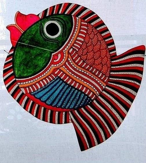Handcrafted Green Fish Leather Puppet - ArtyCraftz.com