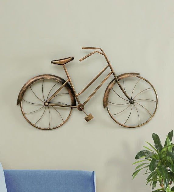 Handcrafted Iron Cycle Wall Art - ArtyCraftz.com