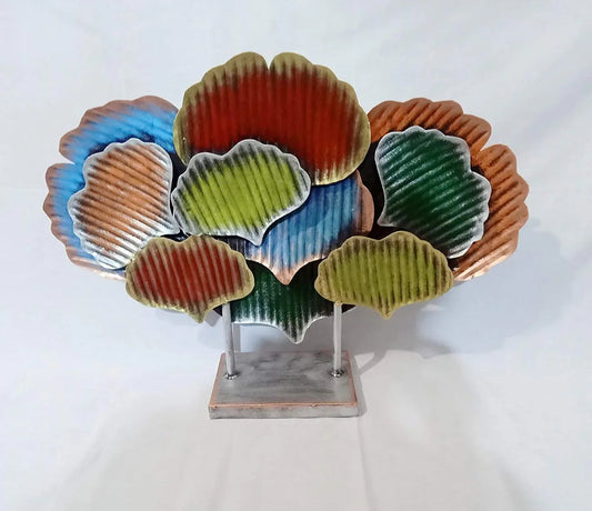 Handcrafted Iron Ginko Cluster for Showpiece - ArtyCraftz.com