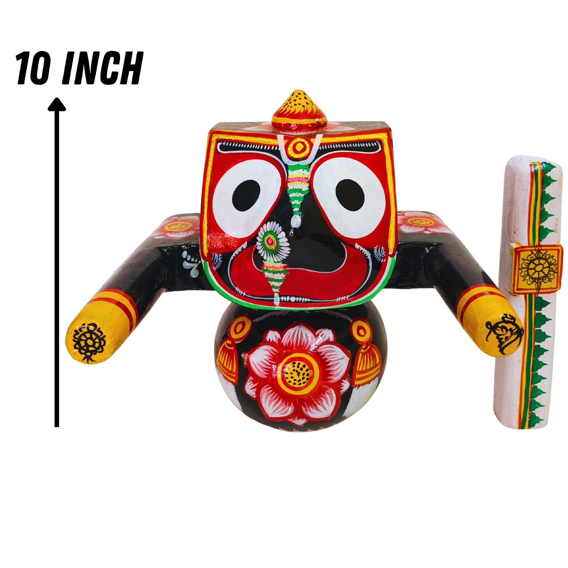 Handcrafted Jagannath Baladeva Subhadra Idol Set - 10 Inch-ArtyCraftz.com