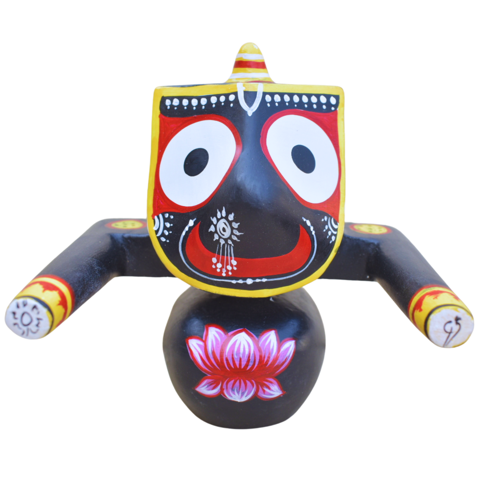 Handcrafted Jagannath Baladeva Subhadra Idol Set - 6 & 7 Inch-ArtyCraftz.com