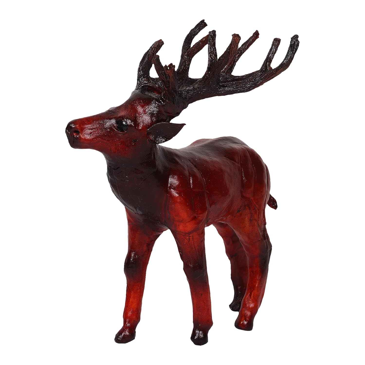 Handcrafted Leather Reindeer Showpiece-ArtyCraftz.com