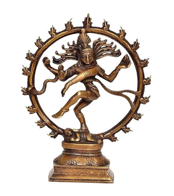 Handcrafted Lord Shiva Dancing Idol for Elegant Interiors-ArtyCraftz.com