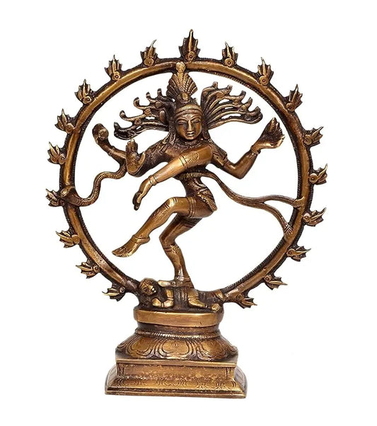 Handcrafted Lord Shiva Dancing Idol for Elegant Interiors-ArtyCraftz.com