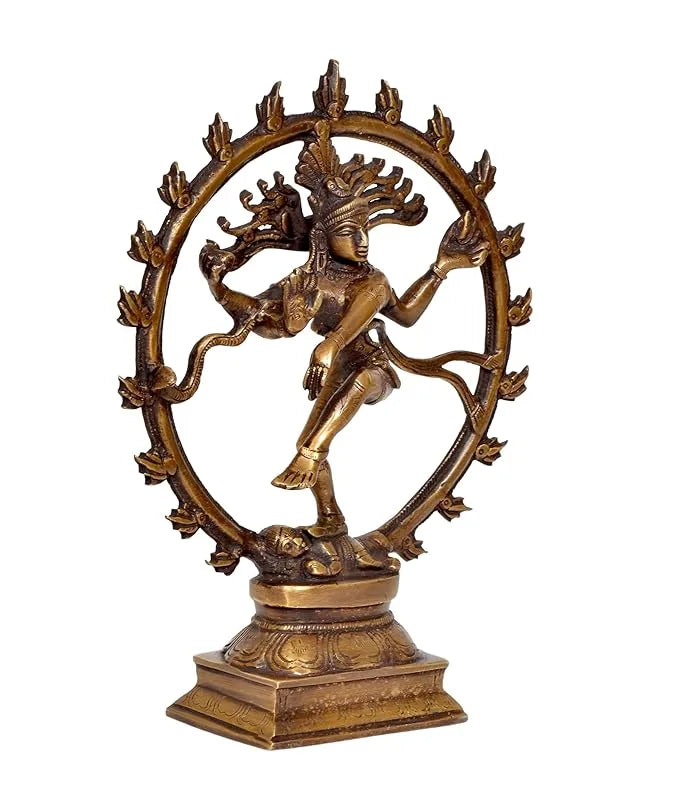 Handcrafted Lord Shiva Dancing Idol for Elegant Interiors-ArtyCraftz.com