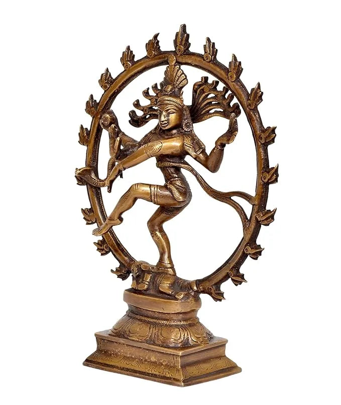 Handcrafted Lord Shiva Dancing Idol for Elegant Interiors-ArtyCraftz.com